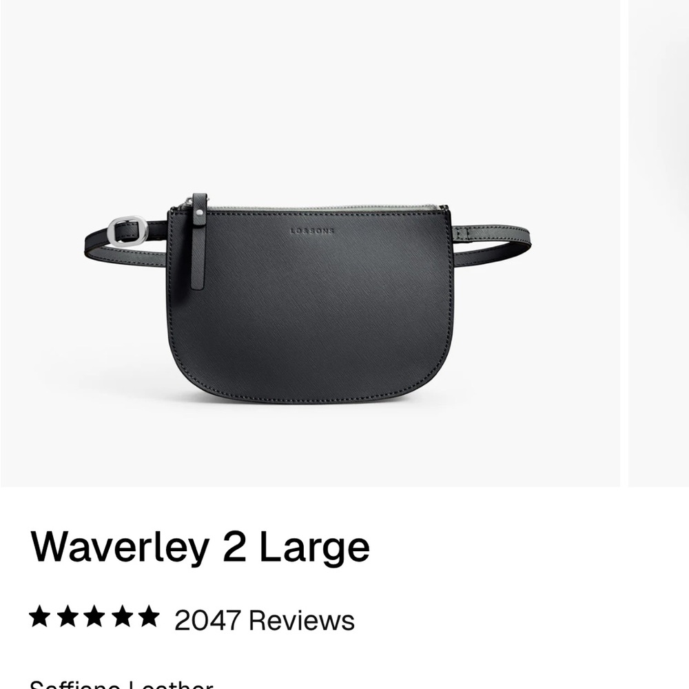 Lo & Sons Waverley Black Belt Bag